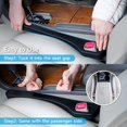 thumbnail image 3 of Queilt 2 Pieces Car Seat Filler, Gap Filler Pad for Car Seat, Prevents Small Objects from Falling into the Gap, Universal Interior Cushion for Most Car Models, 3 of 5