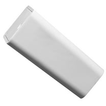 Raindrops White Plastic Press-Top Trash Can for Home and Office, Kitchen and Bathroom Waste Bin