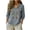 #1Gray, variant on Womens Tops 3/4 Sleeve Floral Embroidered Boho Blouse Casual V Neck Henley Tops Loose Fit Daily Wear Shirts
