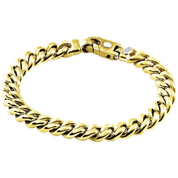 Pompeii Men's Cuban 14k Gold (76gram) or Platinum (122gram) 9.5mm Link Bracelet 9" (,)