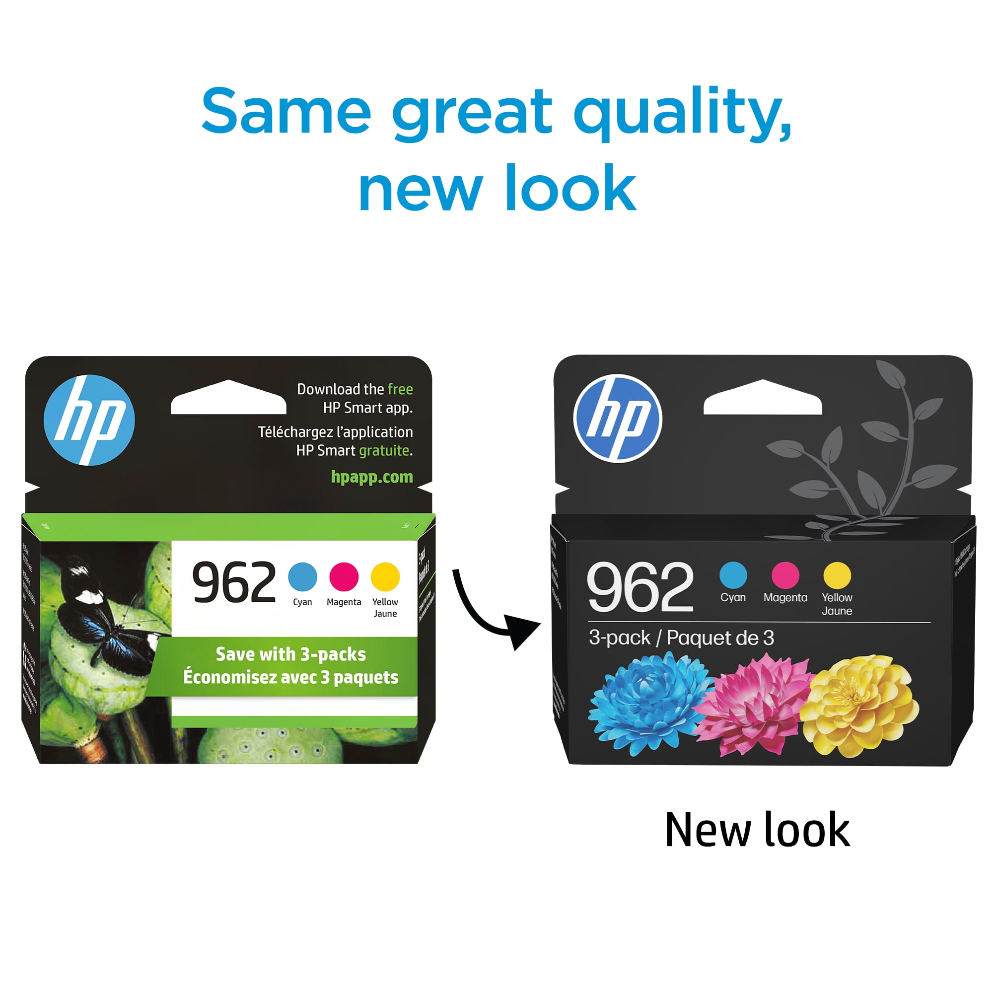 HP 962 Cyan/Magenta/Yellow Ink Cartridge 3-pack