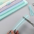 thumbnail image 6 of 12mm Binder Rings Flexible PVC Binding Comb 30 Rings Binding Coil for Refillable Notebook Planner School Office Supplies, 6 of 9