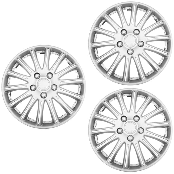 3 Pieces Wheel Hub Caps for Car Hubcaps Cars Plate Bracket Portable Man Silver