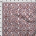 thumbnail image 3 of oneOone Silk Tabby Maroon Fabric Diamond & Circles Geometric Quilting Supplies Print Sewing Fabric By The Yard 42 Inch Wide, 3 of 4