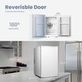 thumbnail image 3 of Yeego 2.47 Cu.Ft Mini Fridge, Compact Refrigerator Cooler with Single Door for Skin Care/Cosmetics/Beverage/Food, Small Fridge for Office/Bedroom/Dorm, White, 3 of 7