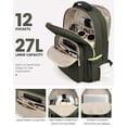 thumbnail image 2 of Mochila LOVEVOOK para portátil, color verde militar, para mujer, 15.6 pulgadas con puerto USB, 2 of 9