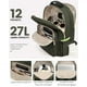 thumbnail image 2 of Mochila LOVEVOOK para portátil, color verde militar, para mujer, 15.6 pulgadas con puerto USB, 2 of 9