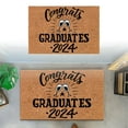 Caihaooo 2024 Graduation Season Velvet Floor Mats Funny Graduation Season Door Mat For