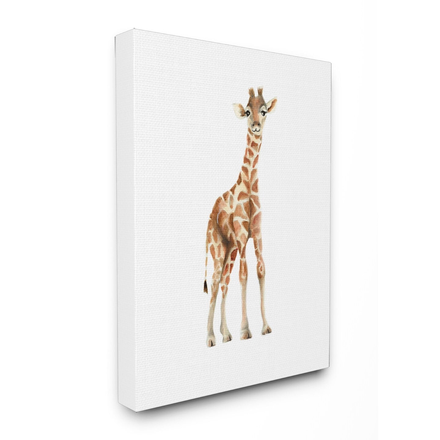 The Kids Room by Stupell Happy Baby Giraffe Illustration Oversized Stretched Canvas Wall Art, 24 x 1.5 x 30