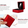 thumbnail image 6 of LED Light Diamond Ring Boxes Storage For Engagement Wedding Birthday Valentine's Day Ring Display Organizer Jewelry Accessories Red, 6 of 6