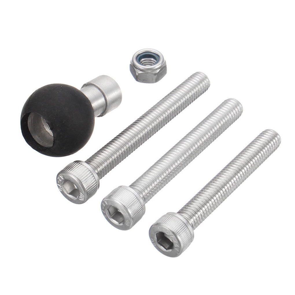 Motorcycle Bike Scooter Handlebar Clamp Ball Mount Base Replacement for Ram Mount Action Cameras Phone Holder Bolt Bracket