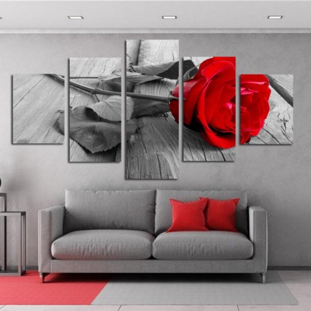 5 Panels Pictures Painting On Canvas Modern Contemporary Wall Artwork For Bedroom Living Room Home Decorations Without Frame Walmart Com Walmart Com