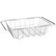 thumbnail image 1 of Escurridor de platos expandible sobre el fregadero, escurridor de platos de acero inoxidable para cocina en el fregadero o en la encimera, 1 of 7
