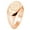 Rose Gold, variant on Sterling Silver Good Vibes Sunflower Engraved Oval Flat Top Polished Ring