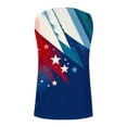 thumbnail image 5 of Brqkzdu American Flag Henley Tank Top for Women Red White and Blue Print Crew Neck Sleeveless Ribbed Knit Shirts 4th of July Top Loose Fit Casual Independence Day Tank, 5 of 5