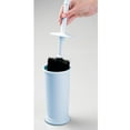 thumbnail image 4 of mDesign Plastic Compact Bathroom Toilet Bowl Brush and Holder - Light Blue, 4 of 8