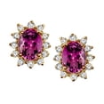 thumbnail image 2 of Tommaso Design� Oval 8x6 mm Genuine Rhodolite Earrings, 2 of 9