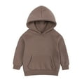thumbnail image 2 of Toddler Jacket Toddler Boys Girls Winter Windproof Coat Jacket Kids Warm Baseball Outerwear Jacket Toddler Boy Fall Clothes (Brown,160 12-13 Years), 2 of 6