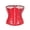 Red, variant on for Women For Festivals And Halloween Stylish Ladies Short Lace Up Corset Design Versatile Court Fashion For All Seasons Underbust Corset Styling For Festive Occasions Black XXL