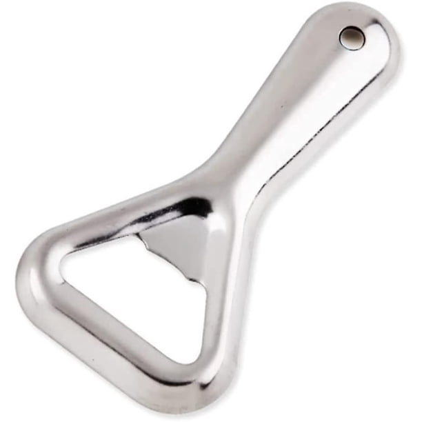 Abrelatas de acero inoxidable Abrelatas de metal Abridor de tapas de cerveza Abridor de cerveza de bolsillo Abridor de latas de cocina Abrebotellas Abridor de cerveza de metal Viaje plano