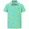 thumbnail image 3 of MuXiKeJi Clothes Polo Shirts for Boys Size 7 Button Down Letter Print Short Sleeve Pocket Shirts Comfortable Pullover Tops T Shirts for Boys And Girls, 3 of 4