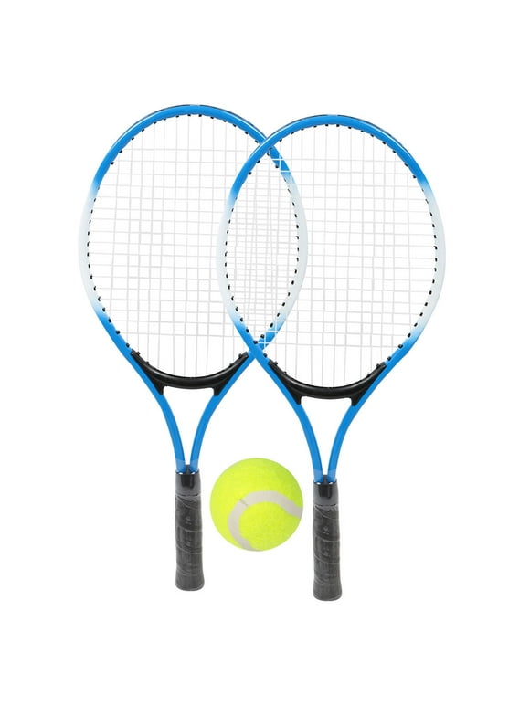 Bigking 21 inch Tennis Rackets for Kids Junior Tennis Racquet, 2 Racquets + 1 Ball + 1 Bag, Blue