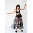 thumbnail image 1 of Fortune Robe Longue en Tulle à Bretelles Spaghetti pour Femmes, Robe en Maille Transparente Plissée, 1 of 6