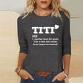 thumbnail image 2 of Dovford Women T Shirt TITI Like A Mom But Cooler Funny Short Sleeve Crew Neck Graphic Top T-Shirt Aunt Auntie Casual Tees Blouse Gift, 2 of 5