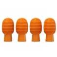 thumbnail image 1 of Advancent Paquete de 4 baquetas de silenciosas, amortiguador de manga de silicona, portátil para principiantes, cabeza de baquetas, Accesorios para instrumentos musicales Naranja, 1 of 6