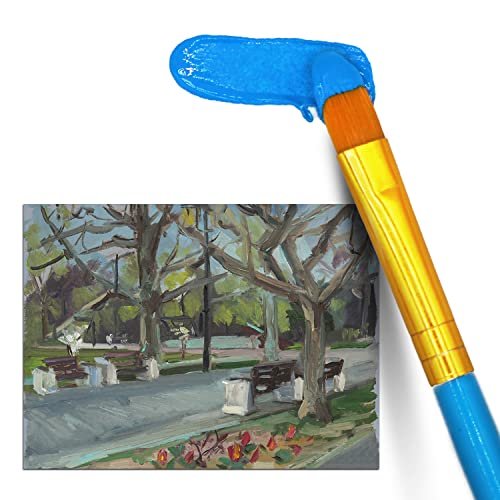 Color Swell Bulk Paint Brushes - 18 Packs of 12 Paint Brushes per Pack 216 Paint Brushes Total - Bulk Paint Brushes