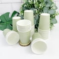 thumbnail image 4 of 100 tazas de papel vegetal desechables para café, bebidas, té, decoración de fiesta, 4 of 4