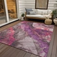 thumbnail image 5 of HomeRoots 623213 8 x 10 ft. Blush & Purple Floral Washable Transitional Indoor & Outdoor Rectangle Area Rug, 5 of 9