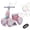 pink, variant on 6V Electric Baby Balance Bike with Bubble Machine,4 in 1 Toddler Balance Bike w/Remote Control for 1 Year Old Boys Girls Kids Ride on Toys w/Powered Motor,LED Lights (Pink)