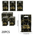thumbnail image 3 of chaungfeng Black Gold 2026 New Year Plastic Gift Bags 6.7"x9.8", Happy New Year's Eve Party Goodies Decorations for NewYear's Day Theme Party Favor Supplies 20Pcs (B), 3 of 6