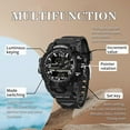 thumbnail image 4 of Findtime Women's Sport Watch Digital Waterproof Watches Military Watches Analog Outdoor Wrist Watch LED Luminous Alarm Stopwatch Dual Time Wristwatch, 4 of 9