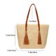 thumbnail image 5 of Bolso de mano para mujer Bolso de viaje femenino simple de paja de moda (beige), 5 of 9