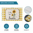 thumbnail image 6 of Sunflowers Placemats Set of 4, Yellow Floral Watercolor Botanical Checkered Rustic Placemats for Dining Table, Place Mats for Kitchen Tabletop, Waterproof Wipeable Dining Table Mats Set, 6 of 9