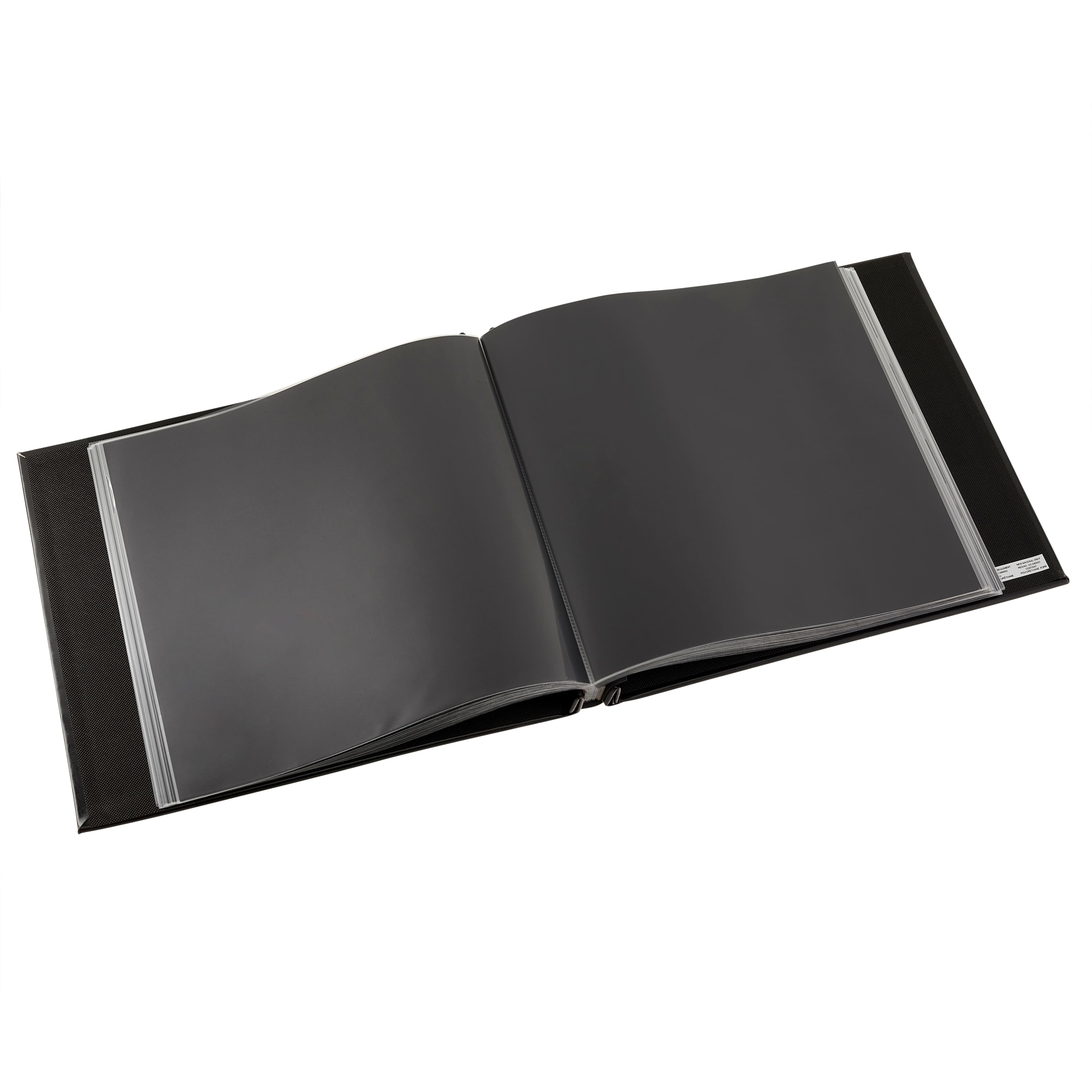 Recollections Black Mega Faux Leather Scrapbook