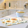 thumbnail image 6 of Yayeee Dish Drying Mat for Kitchen Counter 18"x24" Microfiber Absorbent Pad, Sunflowers and Leaves Pattern, 6 of 7