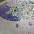 thumbnail image 4 of Taladro en forma de pintura de diamante bricolaje para niños gatos oso kit de arte de punto de cruz artesanal , C, 30x30cm Gato luna Baoblaze Kits de pintura de diamante 5D de bricolaje, 4 of 7
