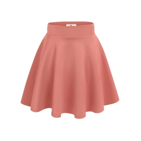 NYL Womens A-Line Flared Skater Skirt Reg and Plus Size - Made In USA, Large
