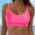 thumbnail image 2 of adviicd Womens Swim Top Women's Bikini Tops Only Push Up Swim Top Bra Swimsuit Tops Padded Bathing Suit Top (Hot Pink,M), 2 of 6