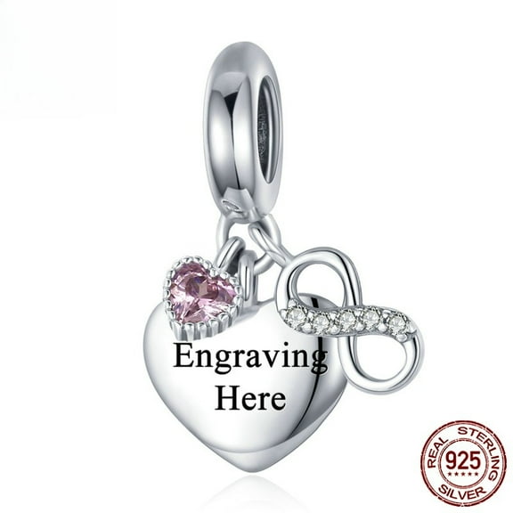 Personalized Engraved Heart Pendant, Sterling Silver 925 Custom Jewelry Gift