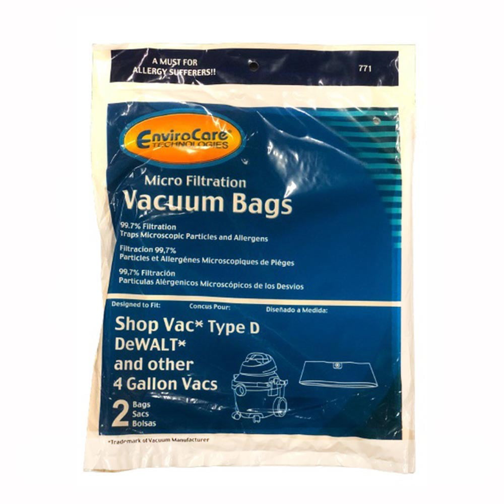 # 495 TVP 15-22 Gallon Vacuum Cleaner Micro Filtration Paper Bags 4 Bags 
