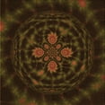 thumbnail image 1 of Ahgly Company Machine Washable Indoor Square Transitional Dark Bronze Brown Area Rugs, 7' Square, 1 of 7