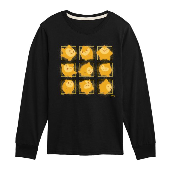 Disney Wish - Star Face Grid - Toddler & Youth Long Sleeve Graphic T-Shirt