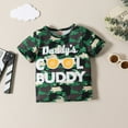 thumbnail image 5 of Coerni Boys Outfits Printed Pullover Tops Solid Elastic Shorts Toddler Kids Summer Beach Playwear Clothing Set Hawaii Holiday Set, 5 of 9