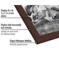 thumbnail image 4 of Americanflat 10 Piece Mahogany Gallery Wall Picture Frame Set in Sizes 8x10, 5x7, and 4x6 - Composite Wood with Shatter Resistant Glass - Horizontal and Vertical Formats for Wall and Tabletop, 4 of 6