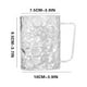 thumbnail image 2 of Suministros de cocina, tazas, regalos Vasos de vidrio transparentes para bebidas, asas: vino, hogar, agua, vasos vintage, cócteles, cerveza, café, leche, capuchino, prácticos (400 ml), colgantes, 2 of 2