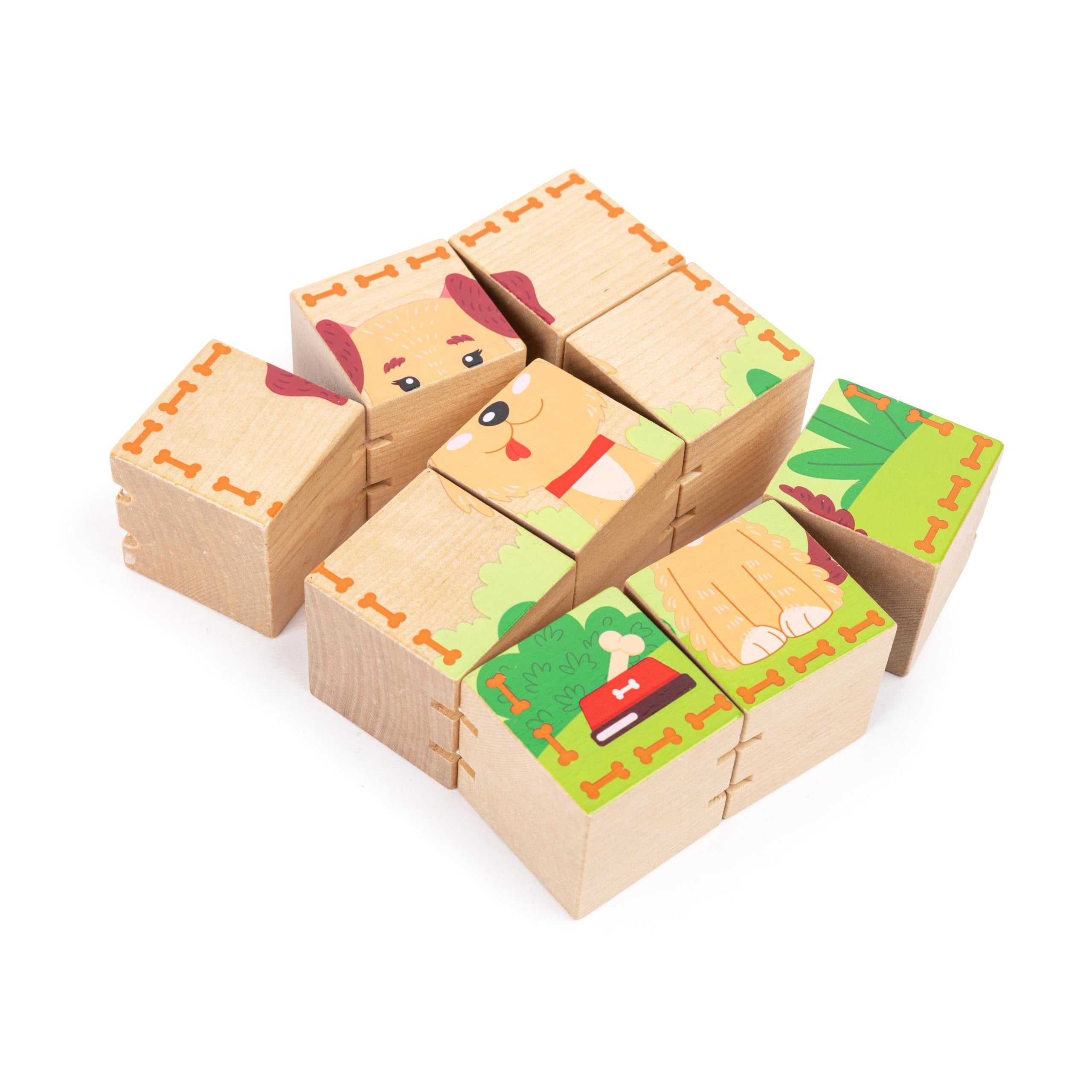 Tumbling Wooden Animal Block Puzzle Ages 2-5